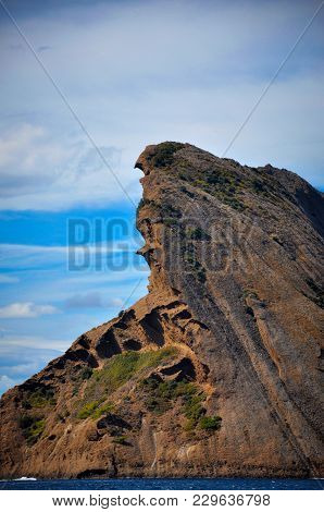 Rock Of The Beak Of The Eagle Above The Sea At La Ciotat