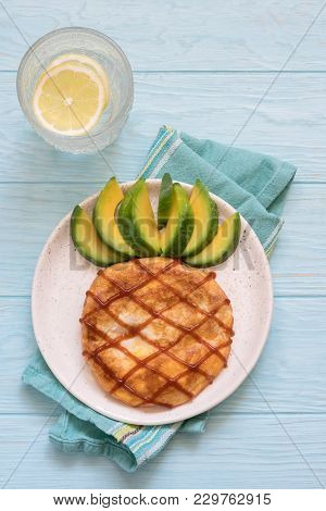 Funny Breakfast For Kids - Omelette Look Like A Pineapple