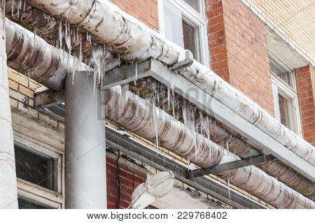 Winter, Cold. Heating Pipes, Could Not Stand The Frosts And Burst.