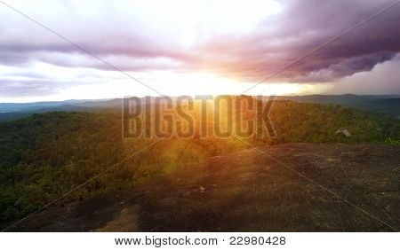 Západ slunce na Srí Lance