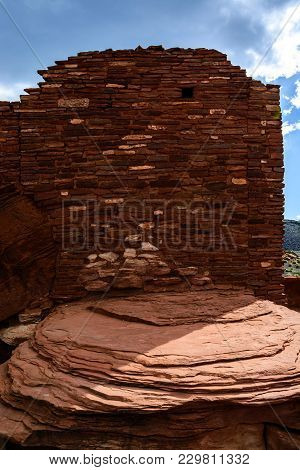 Ancient Ruins Complex. Wupatki National Monument In Arizona, Usa