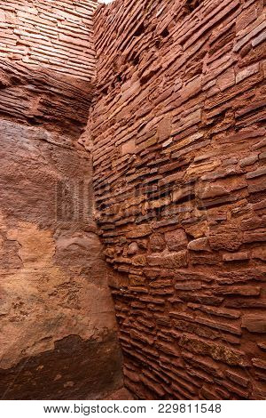 Ancient Ruins Complex. Wupatki National Monument In Arizona, Usa