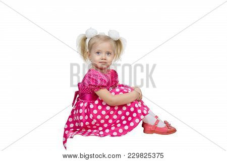 Girl 3 Years Old Red Image Photo Free Trial Bigstock