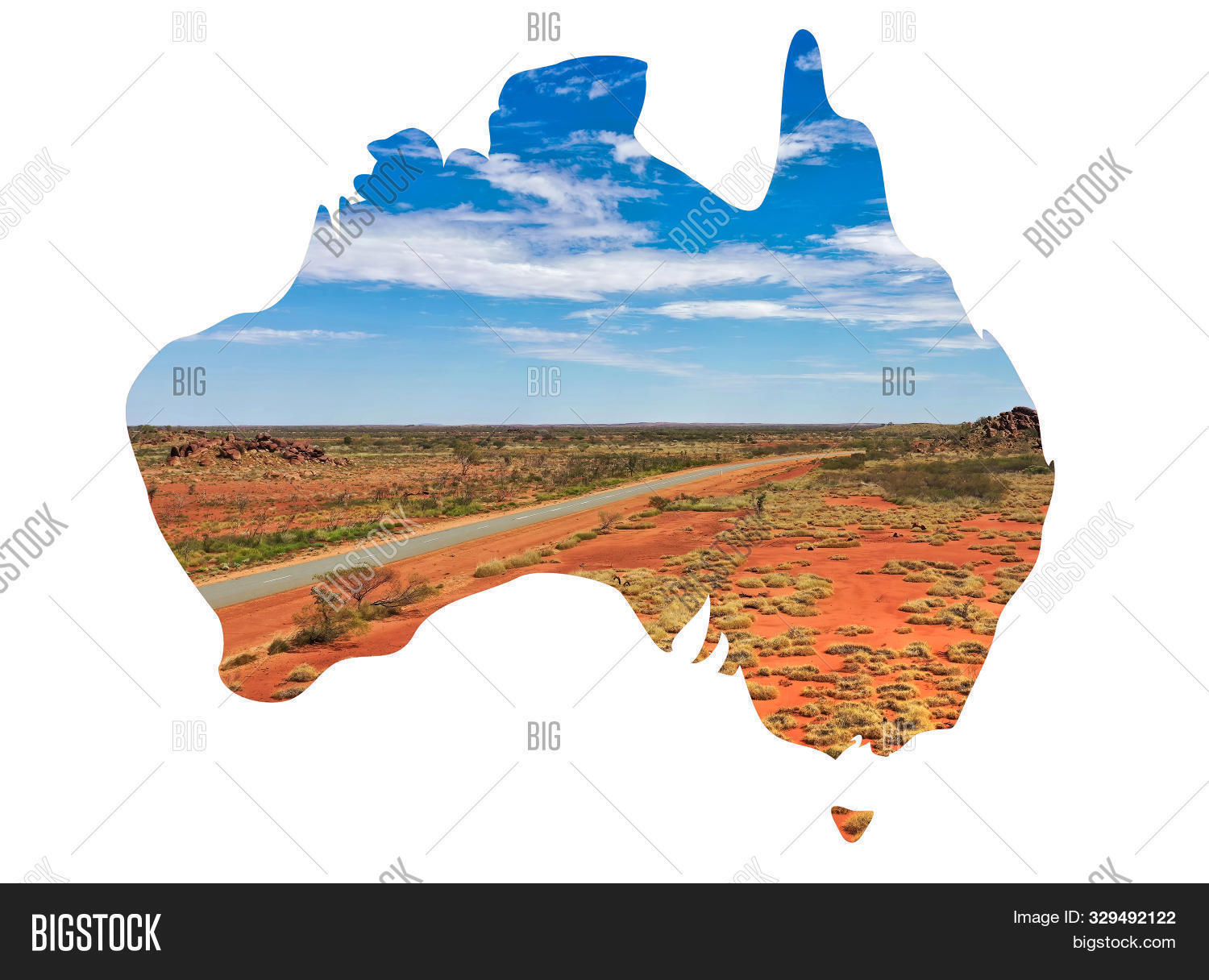 Australia Map Outback Image & Photo (Free Trial) Bigstock