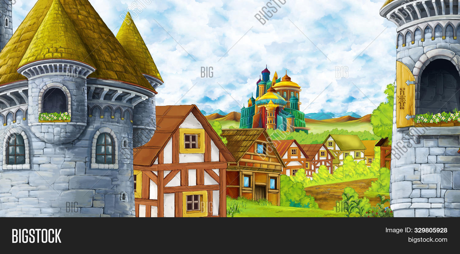 Cartoon Scene Kingdom Image Photo Free Trial Bigstock