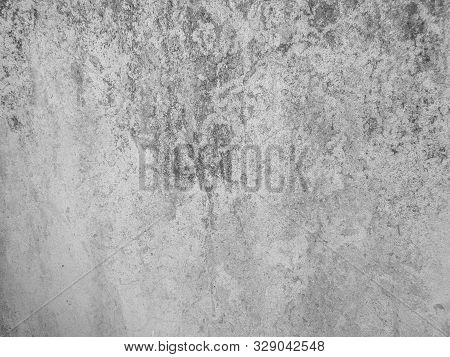 White Old Concrete Wall For Interior Or Outdoor Exposed Surface Polished. Cement Have Sand And Stone