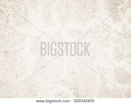 Cream Concreted Wall For Interiors Or Outdoor Exposed Surface Polished Concrete. Cement Have Sand An