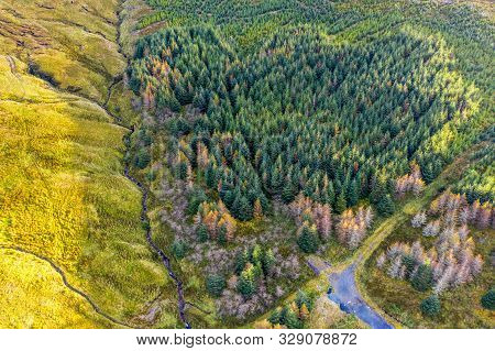 Aerial View From Glengesh Pass By Ardara, Donegal, Ireland