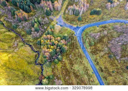 Aerial View From Glengesh Pass By Ardara, Donegal, Ireland