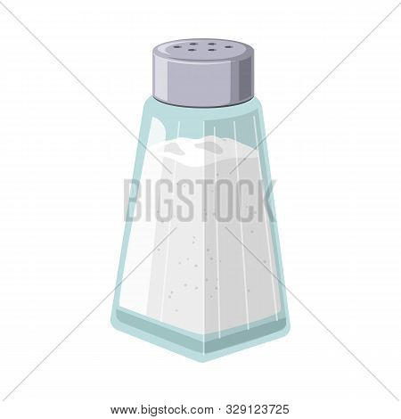 Isolated Object Of Salt And Shaker Icon. Web Element Of Salt And Bottle Stock Symbol For Web.