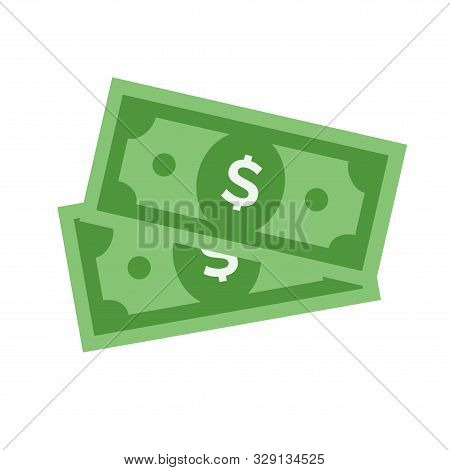Vector Dollar Sign, Money Dollar Icon - Currency Dollar Bill Symbol