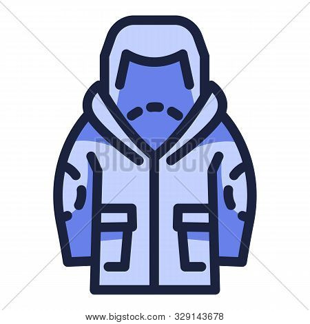 Ski Jacket Icon. Outline Ski Jacket Vector Icon For Web Design Isolated On White Background