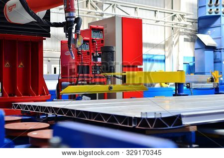 Belarus, 08, Jun, 2019 - Robotic Welding Complex 