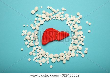 Human Liver Disease, Cirrhosis, Chronic Inflammation. The Concept Of Cancer Treatment, Hepatitis.