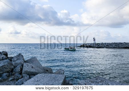 View Of The Black Sea From The Shore Of Agva . Turkey