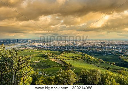 Vienna Landscape From Kahlenberg Mountain, Vienna, Austria