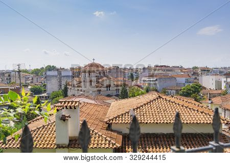 Terracotta Roof Tops Of City Under Blue Sky