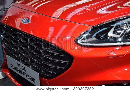 Frankfurt, Germany, September 09-2019: Ford Kuga Plug-in Hybrid Iaa 2019