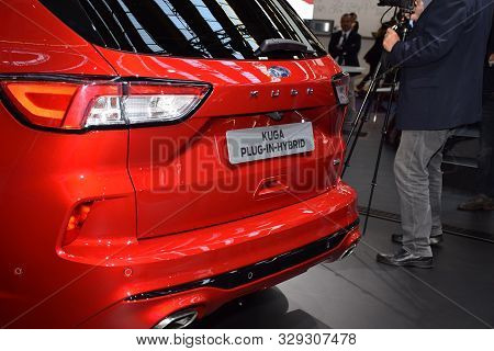 Frankfurt, Germany, September 09-2019: Ford Kuga Plug-in Hybrid Iaa 2019