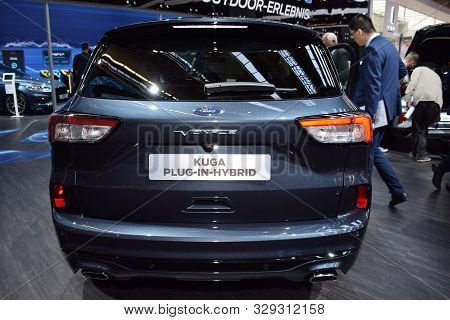 Frankfurt, Germany, September 09-2019: Ford Kuga Vignale Plug-in Hybrid Iaa 2019