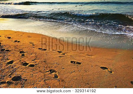 Bulgarian Black Sea In Ravda Village