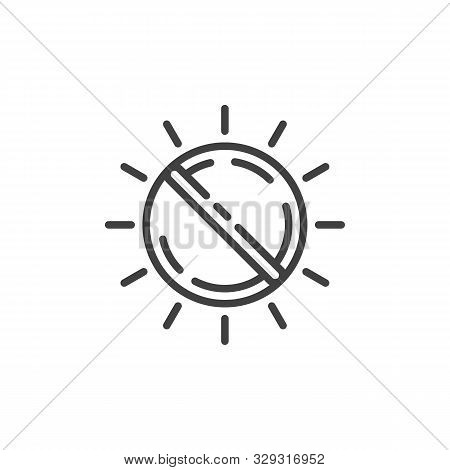 Medicine Drug Line Icon. Linear Style Sign For Mobile Concept And Web Design. Panacea Tablet Outline