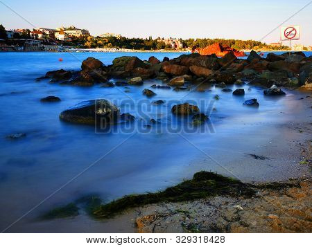 Bulgarian Black Sea In Ravda Village