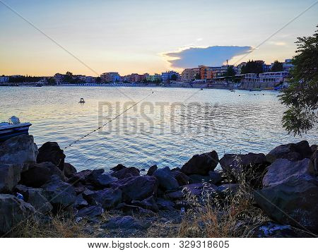 Bulgarian Black Sea In Ravda Village