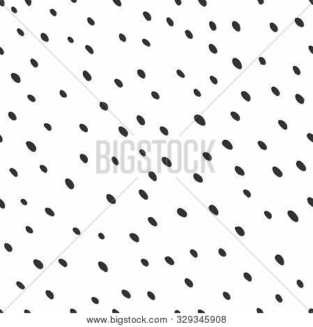 Vector Seamless Monochrome Pattern. Vector Hand Drawn Scandinavian Style Illustration Design.