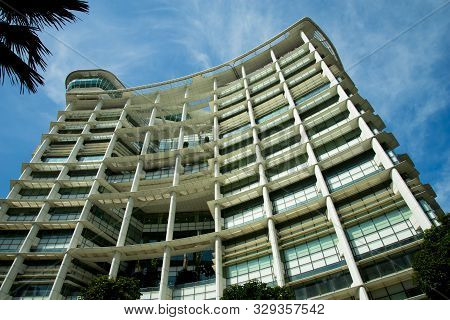 Singapore City, Singapore - April 13, 2019: The National Library Of Singapore Opened In 2005