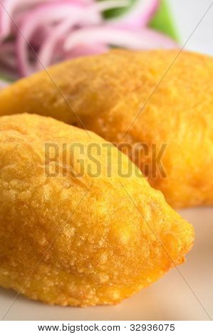 Papa Rellena (plněné brambory)