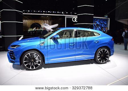 Frankfurt, Germany, September 09-2019: Lamborghini Urus Iaa 2019