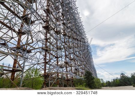 Former military Duga radar system in Chernobyl Exclusion Zone, Ukraine