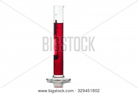 Measurement Of Alcohol And Sugar In A Red Grape Must With An Analog Winemaking Hydrometer.