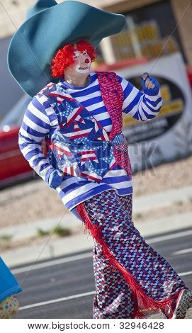Clown Cowboy in Arizona Umzug