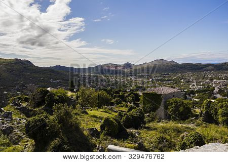 Stari Bar (old Bar), Montenegro, The Different View Of The Ancient City Fortress, An Open-air Museum