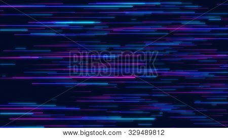 Blue And Purple Abstract Radial Lines Geometric Background. Data Flow. Explosion Star. Optical Fiber