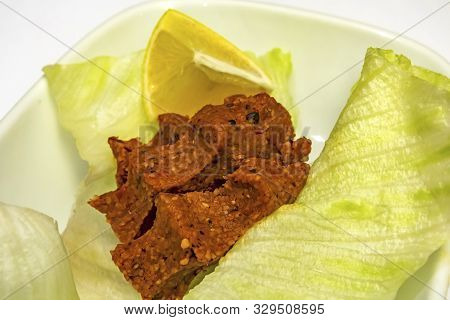 Classic Turkish-style Steak Tartar, Better Known As çiğ Köfte  Is Made With Very High Quality, Fat-f