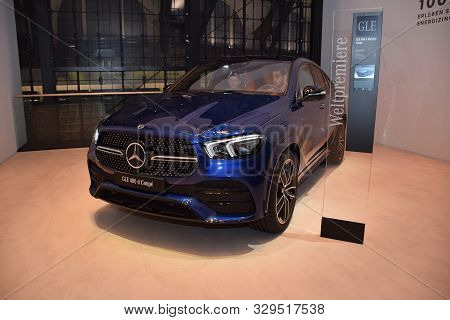 Frankfurt, Germany, September 10-2019: Mercedes Gle 400 D Coupe Iaa 2019