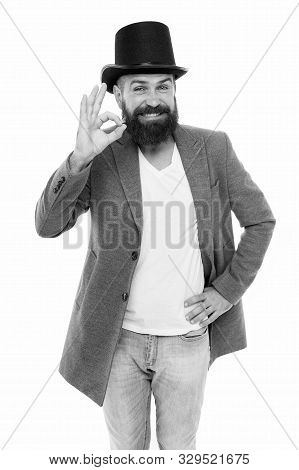 Circus Magic Trick Performance. Entertainment And Theatre. Aristocracy Concept. Magic Show. Master O