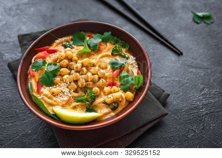 Vegetarian Laksa Soup