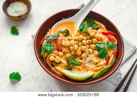 Chickpea Laksa Soup
