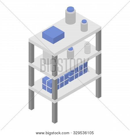 Garage Rack Icon. Isometric Of Garage Rack Vector Icon For Web Design Isolated On White Background