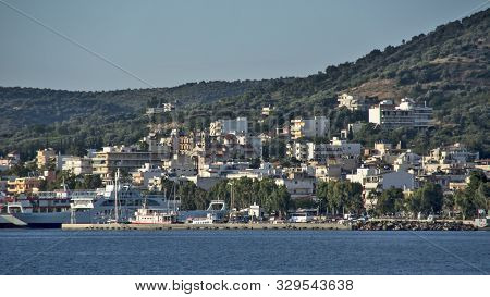 Panorama Of Loutra Edipsou Evia Island