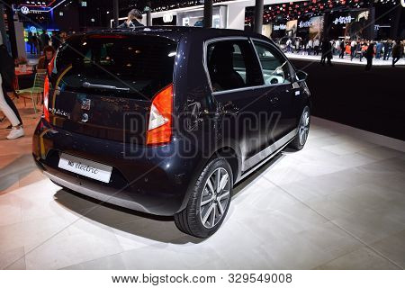 Frankfurt, Germany, September 10-2019: Seat Mii Electric Iaa 2019