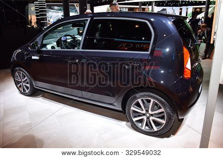 Frankfurt, Germany, September 10-2019: Seat Mii Electric Iaa 2019