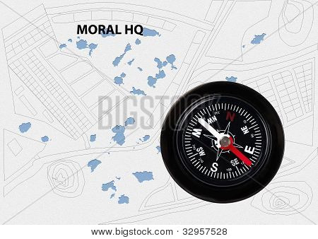 moralischen Kompass
