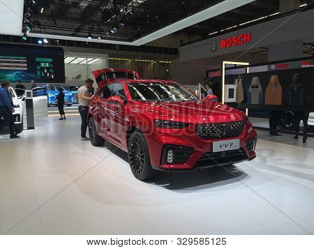 Frankfurt, Germany, September 09-2019: Wei Vv7 Phev Iaa 2019