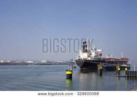 Berth - A Place Near The Shore For Mooring A Vessel Or Boats In The Port Of Rotterdam