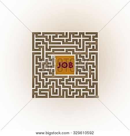 Maze Isolated On White Background Isolated On White Background 3d Illustration
